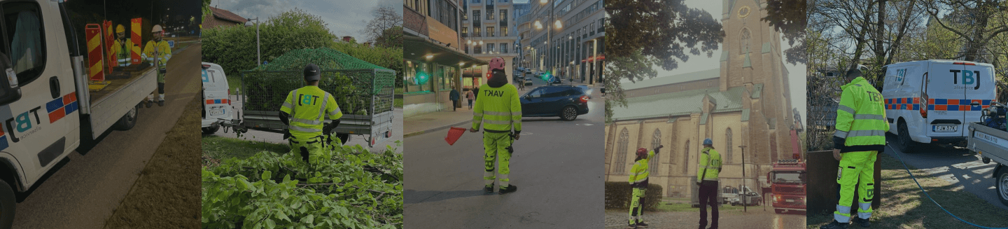 TBJ Allservice flaggvakter i Kalmar